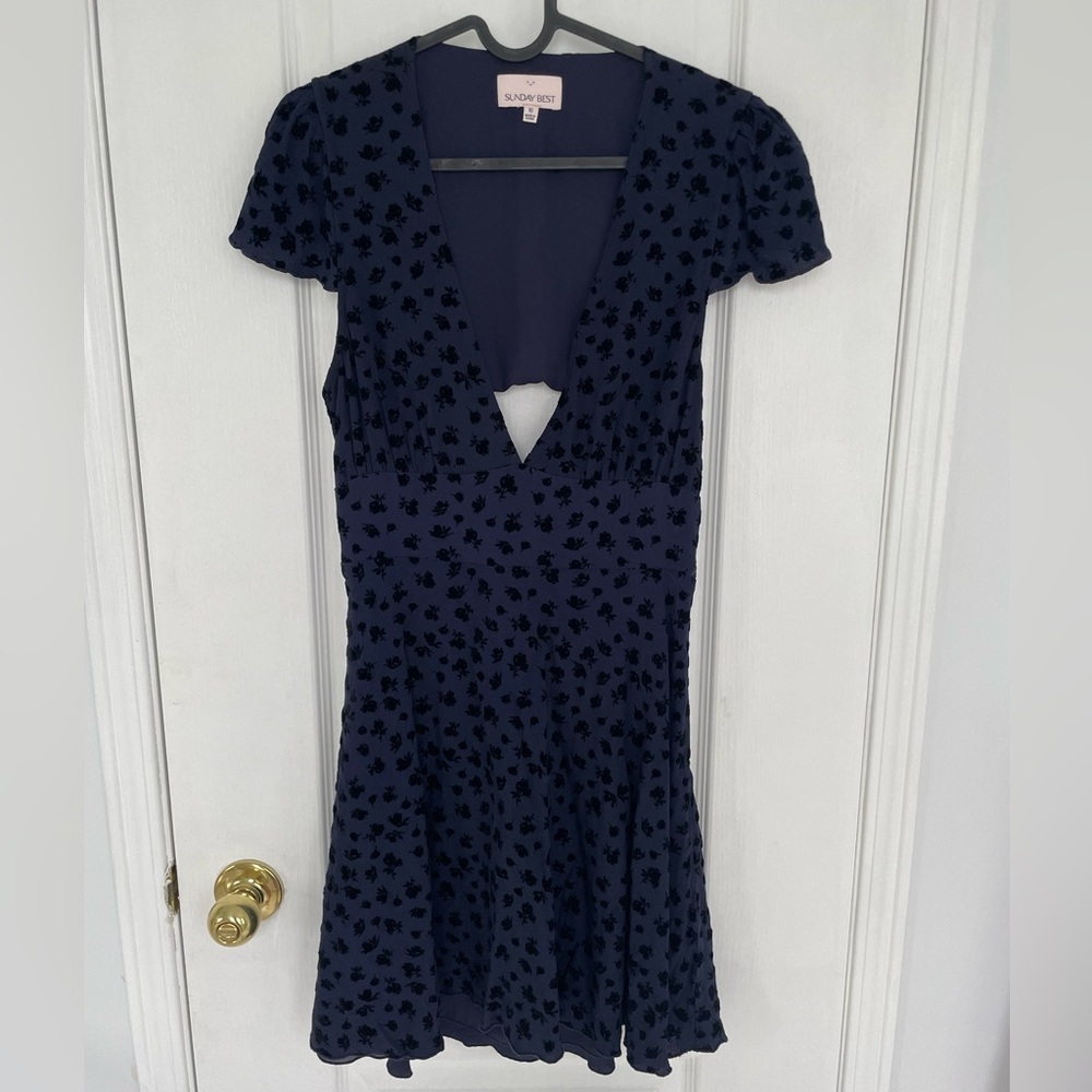 Sunday Best Navy Dress